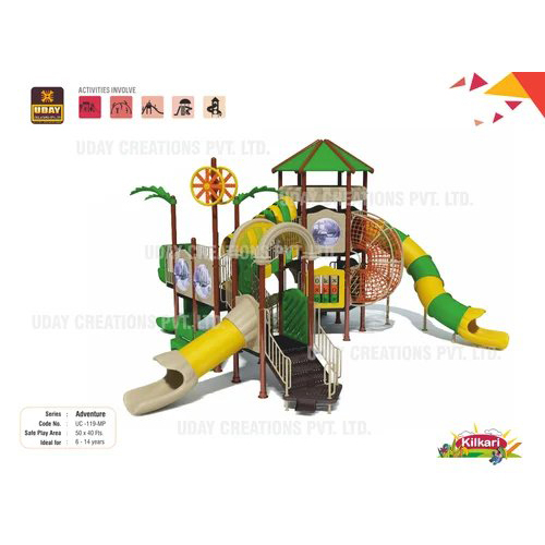 Kids Outdoor Playground Equipment (2) - Material: Frp & Ms