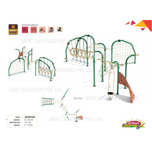 Playground Climber Adventure Tunnel - Material: Frp & Ms