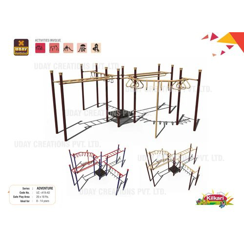 Playground Climber Adventure Zig Zag - Capacity: 30-40 Kg