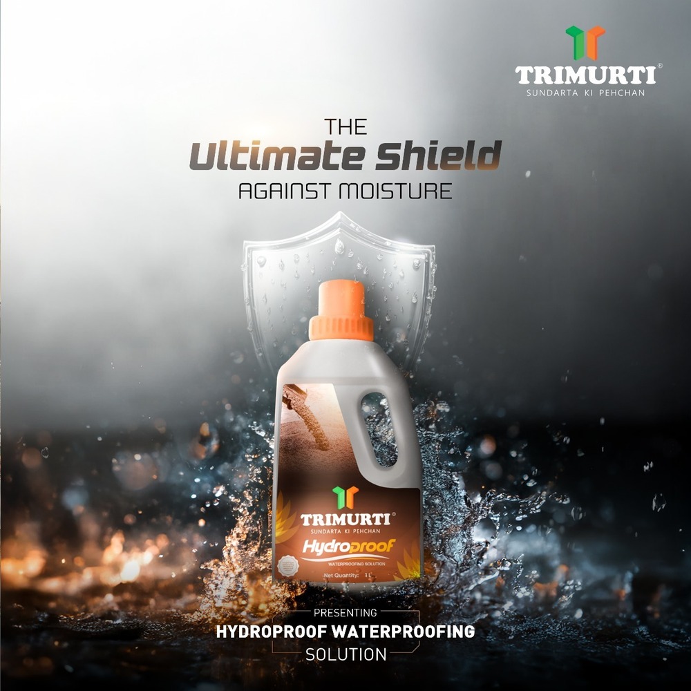 Trimurti 1 Ltr Hydroproof Waterproofing Solution - Application: Concrete & Sand-cement Mortars