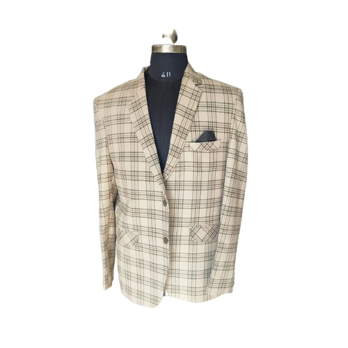 Mens Check Coat