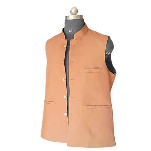 Mens Brown Color Ethnic Modi Jacket