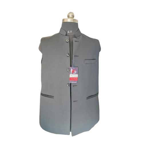 Mens Grey Color Ethnic Modi Jacket