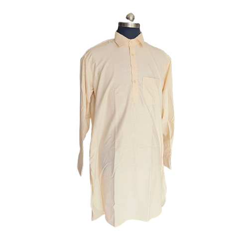 Mens Plain Cotton Kurta - Color: Different Available