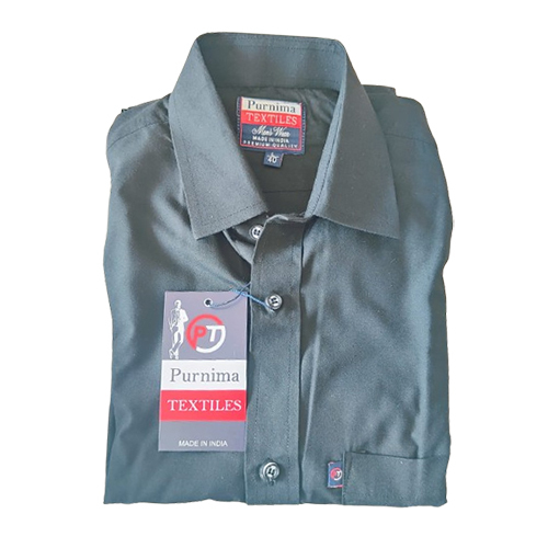 Mens Grey Color Cotton Shirt
