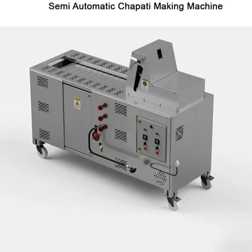 Semi Automatic Chapati Making Machine - Color: Grey