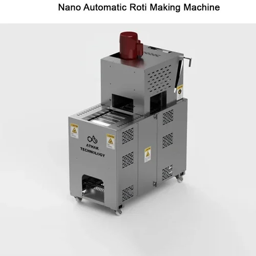 Nano Automatic Roti Making Machine - Stainless Steel, 220-240 Volt | High Quality, Electric Heating, Ideal for Restaurant & Hotel Use, Grey Color