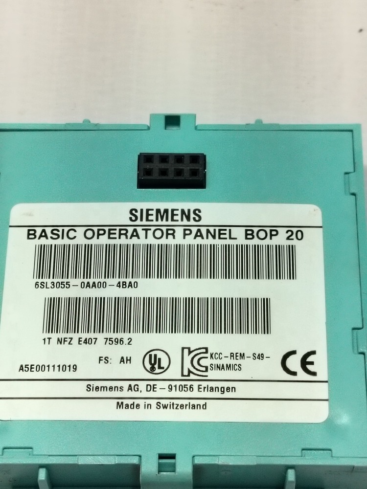 Siemens 6sl3055-0aa00-4ba0 Operator Panel - Used Condition | Versatile Hmi Interface With Intuitive Controls And Robust Design