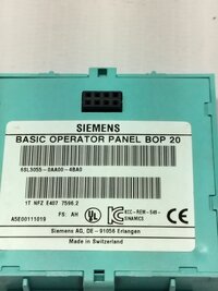 SIEMENS 6SL3055-0AA00-4BA0 OPERATOR PANEL