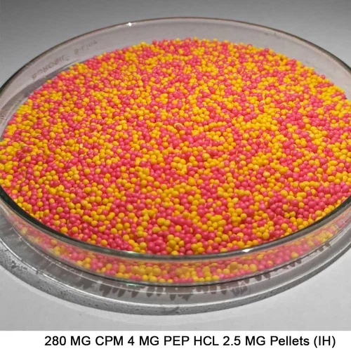 280 MG CPM 4 MG PEP HCL 2.5 MG पेलेट्स