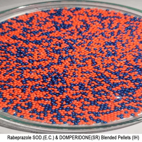Rabeprazole SOD EC Domperidone SR मिश्रित पेलेट्स