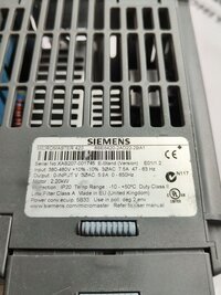 SIEMENS 6SE6420-2AD22-2BA1 AC DRIVE