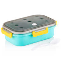 Magic Munch Airtight Lunch Box - Hdpe Material , Various Sizes Available , Vibrant Blue Color For Fresh Food Storage