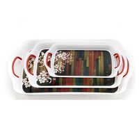 High Quality Plastic Serving Tray - Durable Plastic, Various Sizes, Multi-color Options, Elegant Polished Finish, Customizable Design