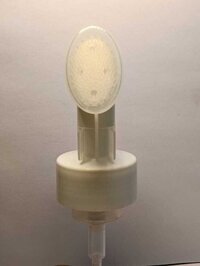 Foaming Pump Bottle With Brush - Plastic, 200 Ml, White | Flip Top Cap, Rectangular Shape For Efficient Oil Storage