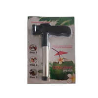 Tender Coconut Opener - Stainless Steel & Durable Plastic, Standard Size For Easy Home Use, User-friendly Design For Effortless Coconut Opening