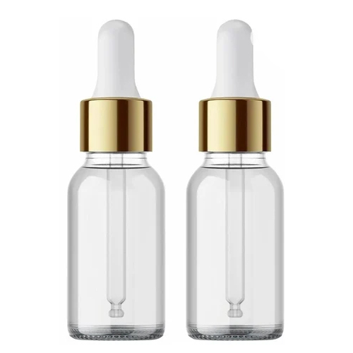 15 Ml Clear Glass Dropper Bottle - Color: Transparent