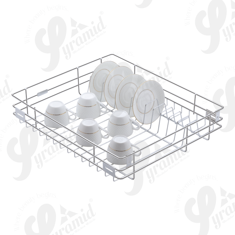 Stainless steel Cup & Saucer Kitchen Basket