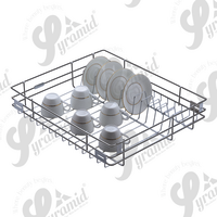 Stainless steel Cup & Saucer Kitchen Basket