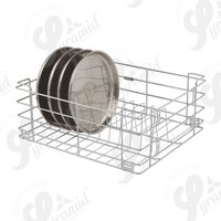Stainless Steel Thali Kitchen Basket - Height: 8 Inch (in)
