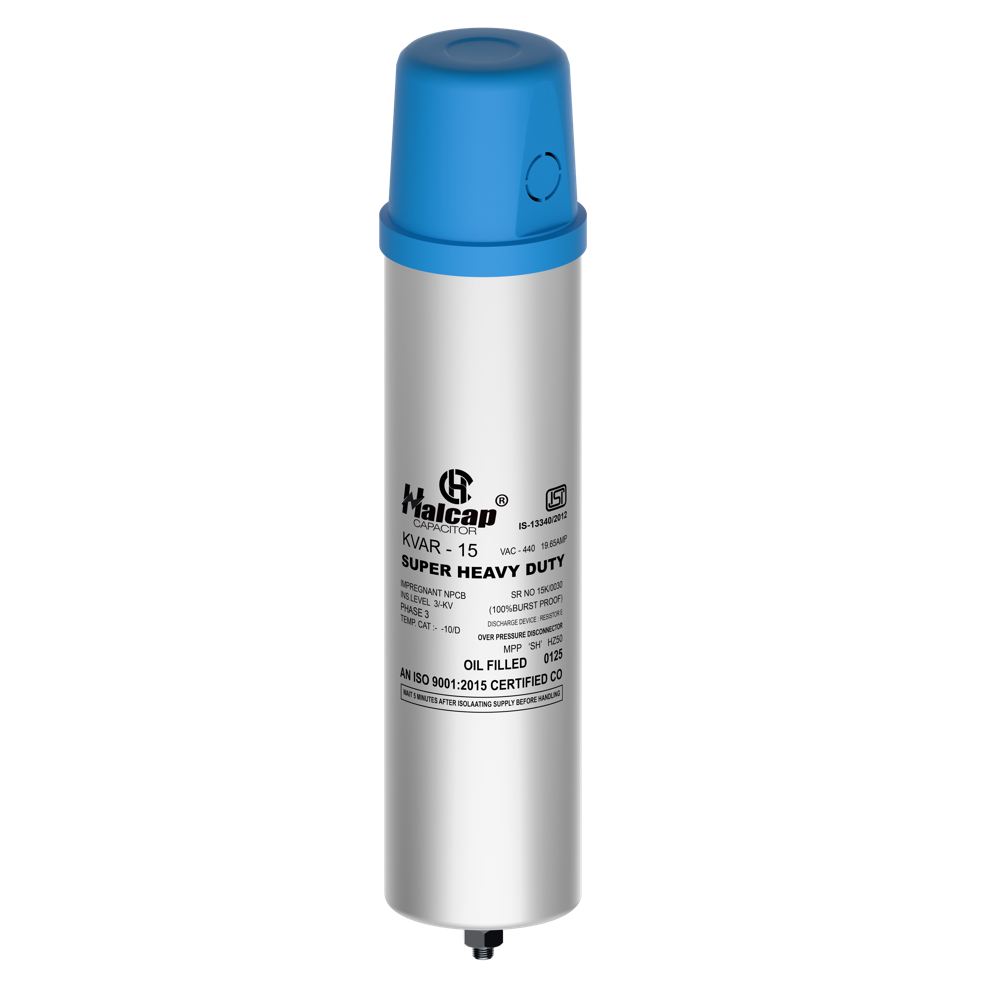 Super Heavy Power Capacitor - Aluminum/PVC, 440 VAC, Multiple Terminals, Available in Various Colors, 1-Year Warranty