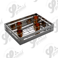 Stainless steel Glass Kitchen Basket