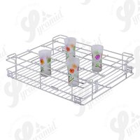 Stainless steel Glass Kitchen Basket