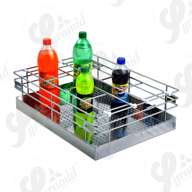 Stainless steel Glass Kitchen Basket