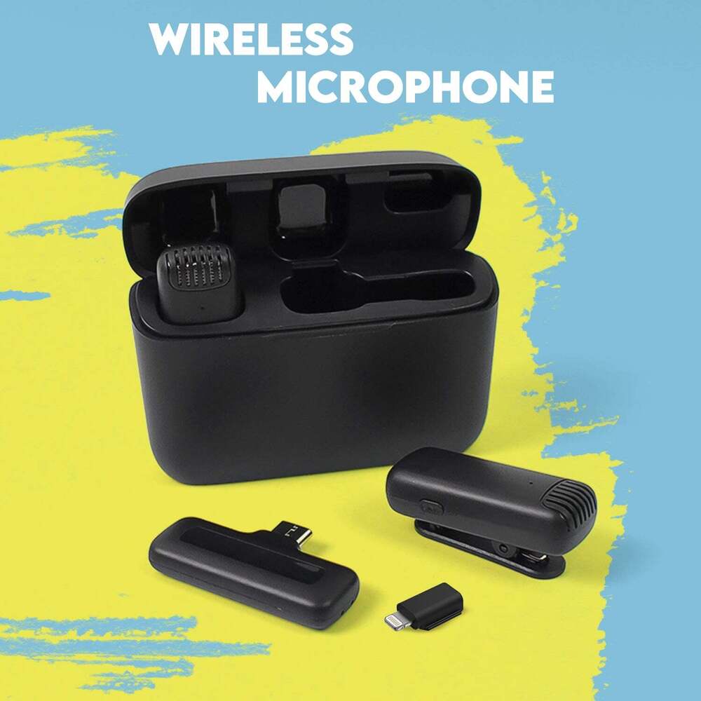 Wireless Microphoness, Collar Mic for All Smart Phone / Type-C
