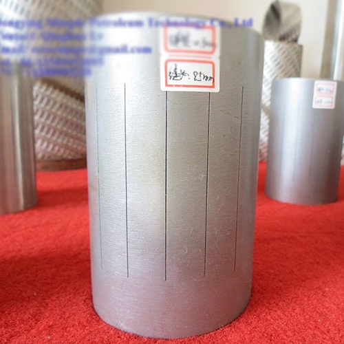 Slotted Liner - Screen Pipe For Sand Control - Color: Silver
