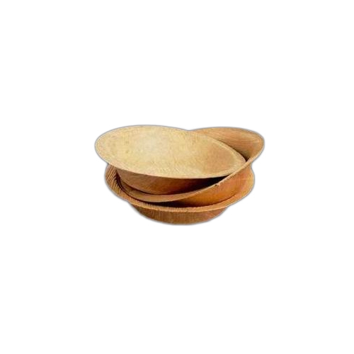 4.5 Inch Round Areca Leaf Bowl