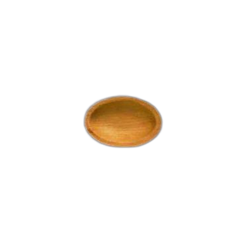 3.5 Inch Oval Shaped Areca Leaf Bowl - Color: Creamy