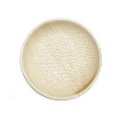 Round Shallow Areca Leaf Plate