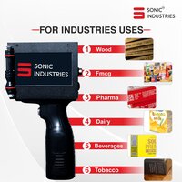 Sonic 25 MM(1 INCH) Handheld Inkjet Printer for Date, MRP, and Logo Printing