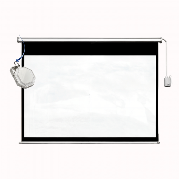 9x12 Mm Motorize Projection Screen With Remote Application: Industrial