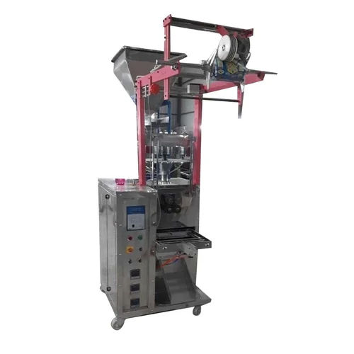 Pneumatic Pouch Packing Machine - Stainless Steel, 440 Volt, 2 HP | Semi-Automatic, Frequency Speed Control, Highly Efficient, Elegant Silver Design