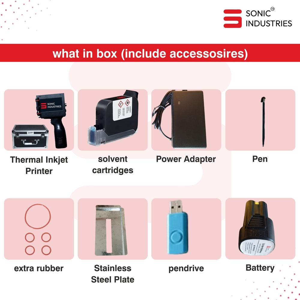 Handheld Inkjet Printer 25mm (1inch)