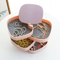 Rotating jewellery organiser box