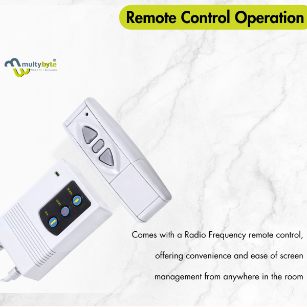 5x7 Mm Motorize Projection Screen With Remote Application: Industrial