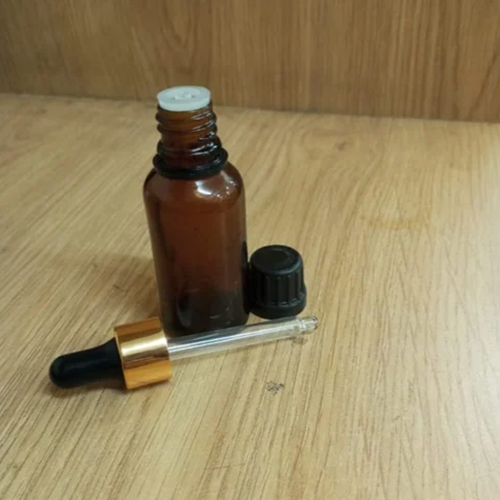 30 Ml Amber Glass Bottles With Dropper - Shape: Round