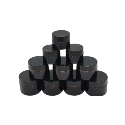 100 Gm Double Wall Jar - Color: Black