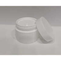 50 Gm Royal Jar - Plastic, 100 Ml Capacity, White Color, Round Shape, Screw Cap - Rigid Design, Leak Proof Features