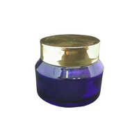 Mks 50 Gm Blue Pickle Storage Jar - Plastic Material, Round Shape, Screw Cap Design, Rigid Hardness