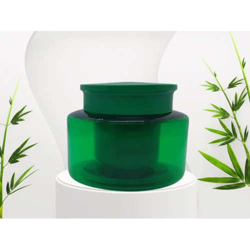 50 Gm Green Double Wall Jar - Hardness: Rigid