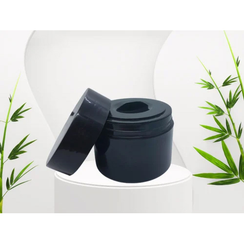 200 Gm Double Wall Jar - Color: Black