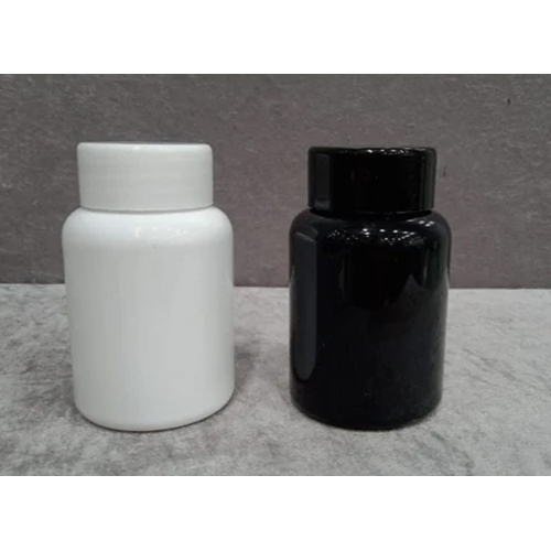 Pet Capsule Jar - Color: White And Black