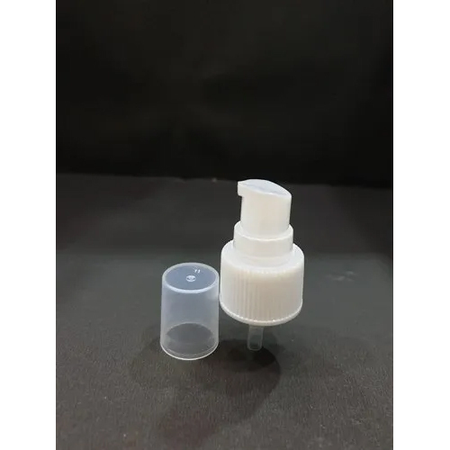 24mm Lotion Pump - Plastic, 24mm Size, White Color | Professional Use, Half Cap Design