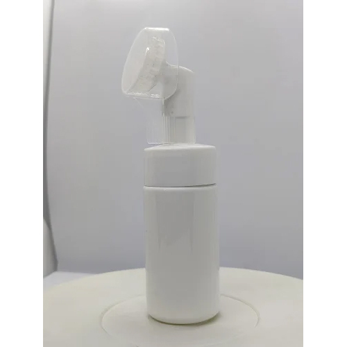 Silicone Brush Foaming Pump - Plastic, 15 mm Neck Size, 50ml Capacity | Color: White, Pack Type: Box, Ideal for Foaming Applications