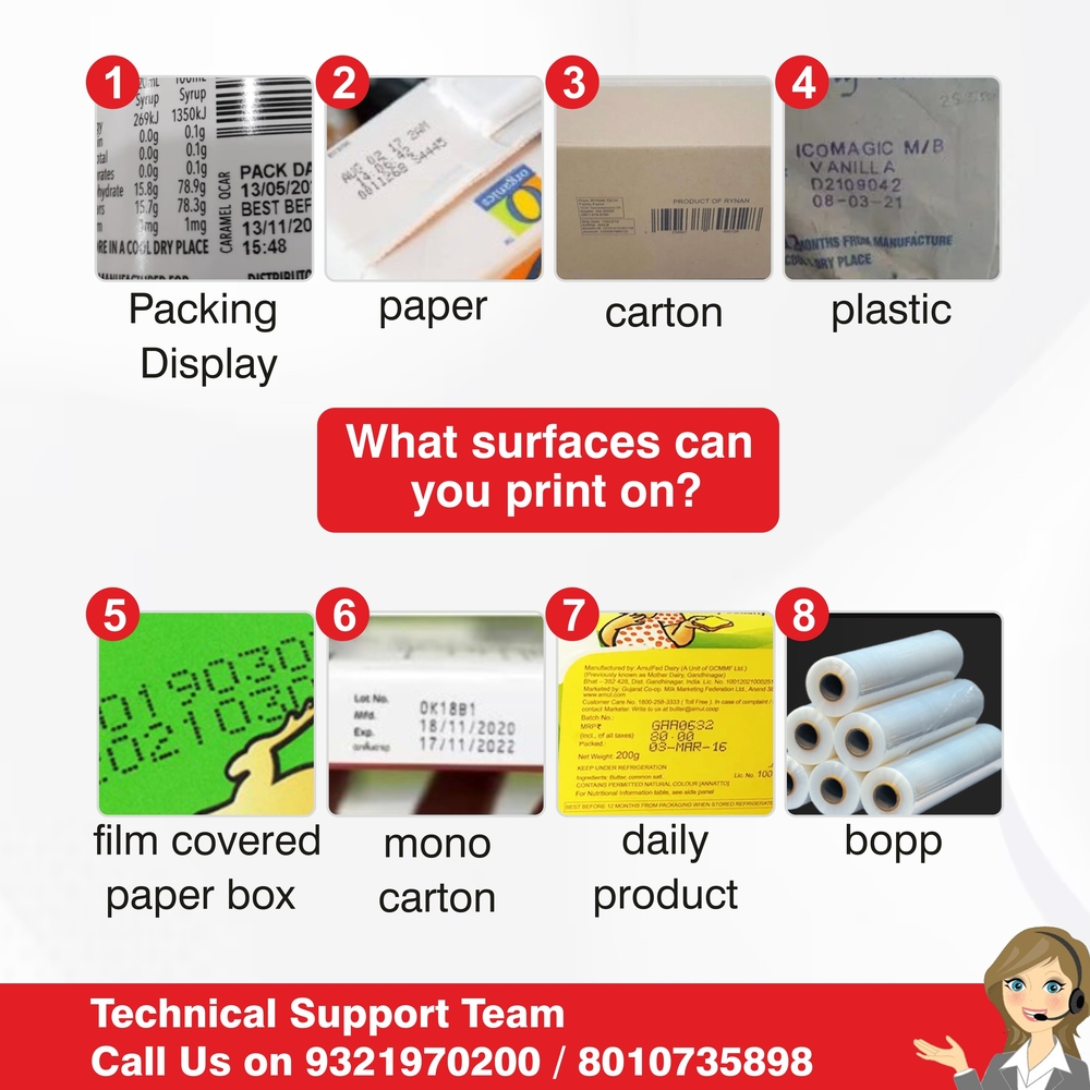 Sonic 12.7mm Handheld Inkjet Printer for Date, MRP, and Logo Printing