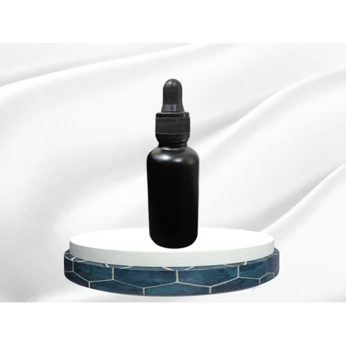 30Ml Black Matt Dropper Bottle - Shape: Round